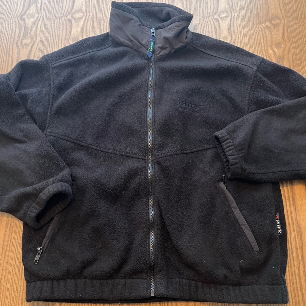 Eddie Bauer Ebtek Men's Black Fleece Jacket size Small
